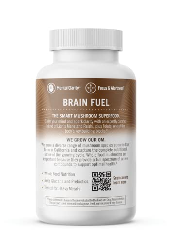 Mushroom Capsules with Lion’s Mane – Brain & Focus Support, 90 Ct