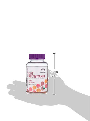 Kids Organic Multivitamin Gummies Berry Cherry Orange 60 Count