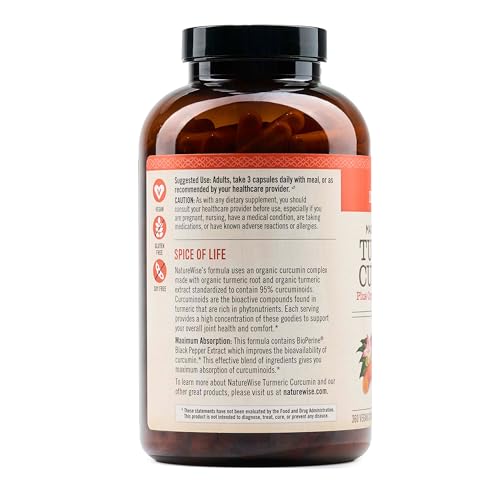 Turmeric Curcumin 2250mg Capsules with BioPerine for Joint & Immune Support 360 Ct