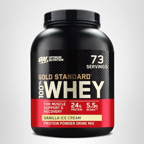 100% Whey Protein Powder | Vanilla Ice Cream | 5 lbs | Gold Standard