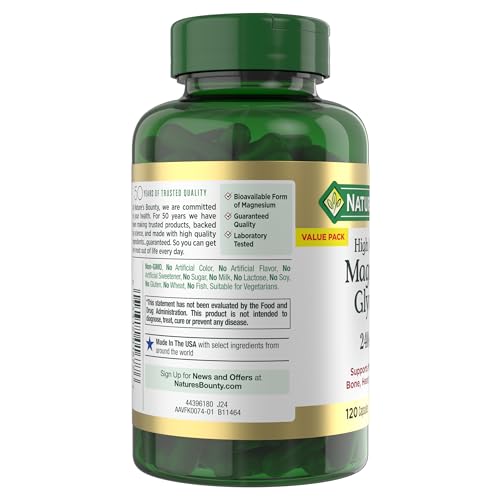 Magnesium Glycinate 240mg – Muscle & Sleep Support, 120 Capsules