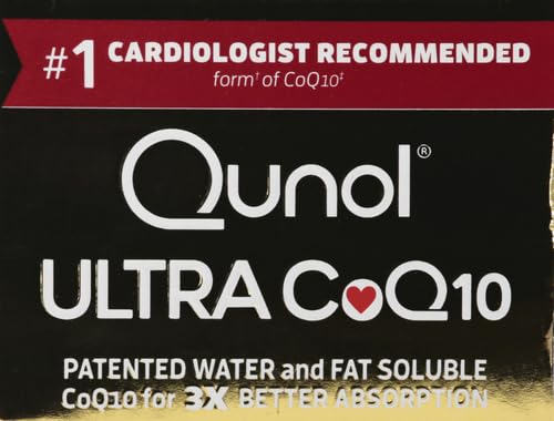 CoQ10 100mg Softgels High Absorption for Heart Health & Energy Support 120 Ct