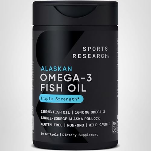 Omega-3 Fish Oil 1250mg – Triple Strength EPA & DHA, 90 Softgels