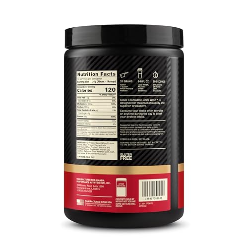 Whey Protein Powder Vanilla Ice Cream 100% Whey 0.68 lb