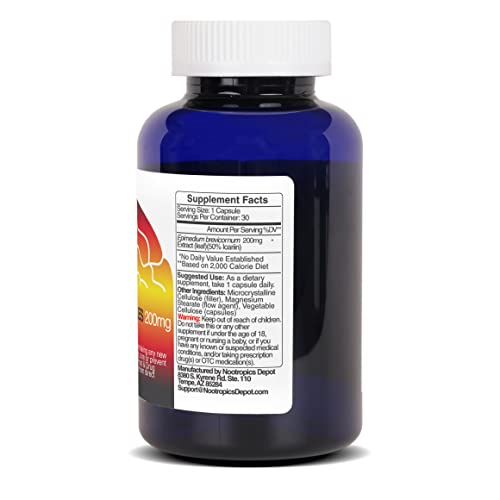 Horny Goat Weed 200mg Capsules for Libido, Energy & Performance Support 30 Ct