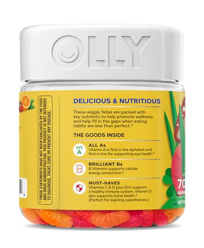 Kids Multivitamin Gummies Immune Support Vitamins A C D 70 Count