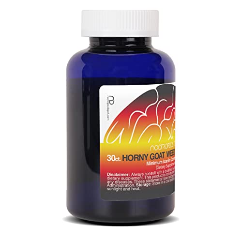 Horny Goat Weed 200mg Capsules for Libido, Energy & Performance Support 30 Ct