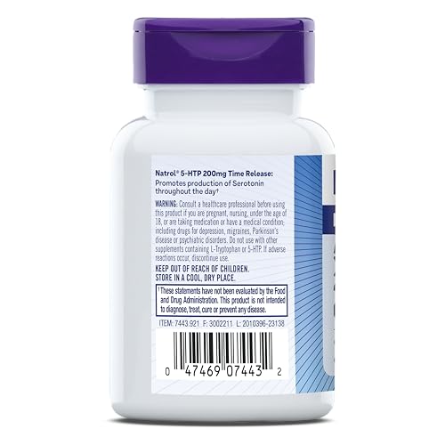 5-HTP 200mg Time Release – Mood Support, 60 Tablets