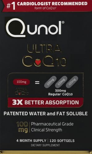 CoQ10 100mg Softgels High Absorption for Heart Health & Energy Support 120 Ct