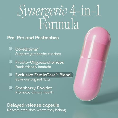 Women’s Synbiotic Probiotic – Vaginal & Urinary Support, 60 Caps