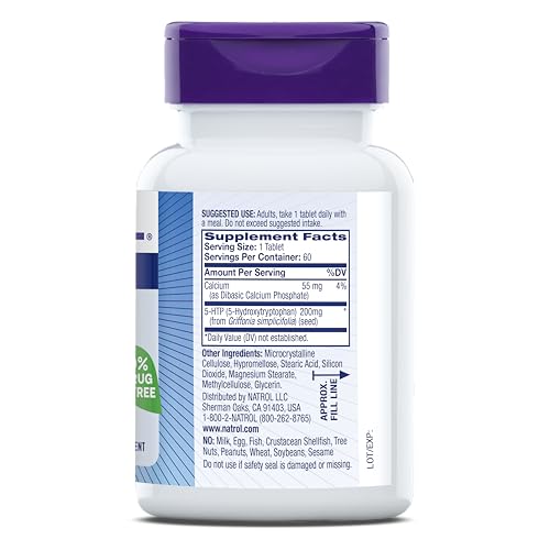 5-HTP 200mg Time Release – Mood Support, 60 Tablets