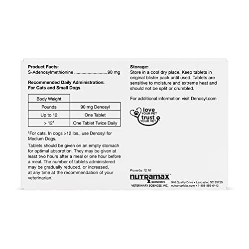 Liver Health SAMe Tablets for Dogs & Cats – 30ct