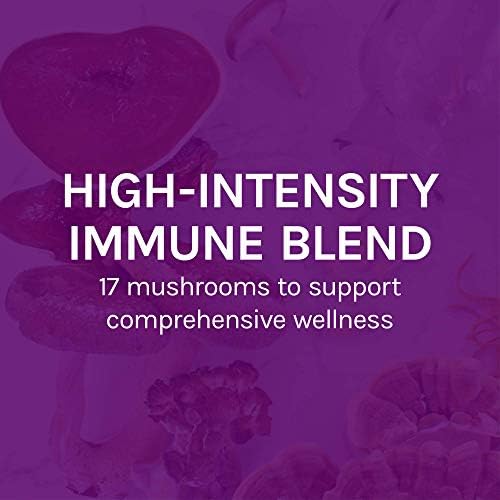 17 Mushroom Blend Capsules – Immune Support Supplement, 120 Ct