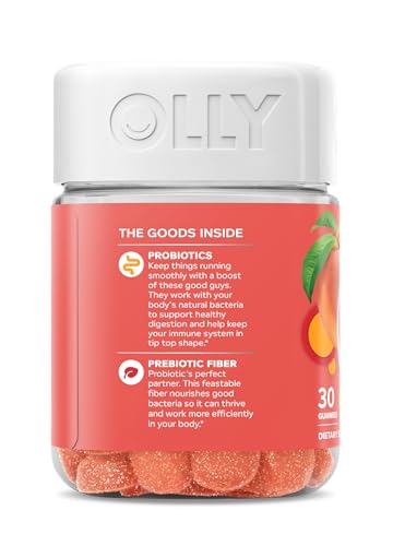 Probiotic + Prebiotic Gummies – Gut & Digestive Support, 30 Count