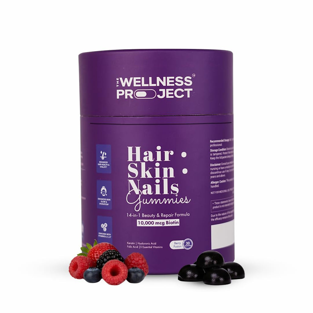 Hair Skin Nails Gummies Biotin 10000mcg 14 in 1 Formula