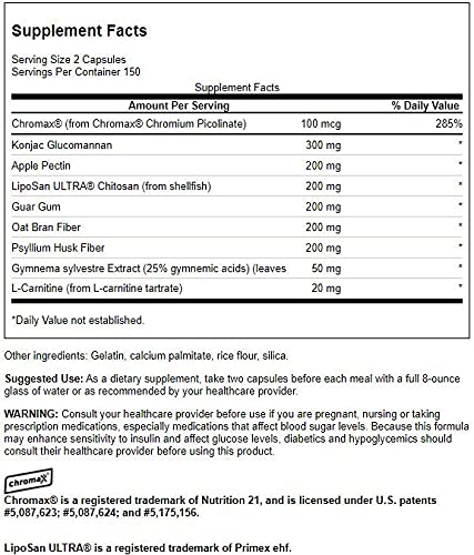 Glucomannan Capsules – Appetite & Weight Support, 300 Ct