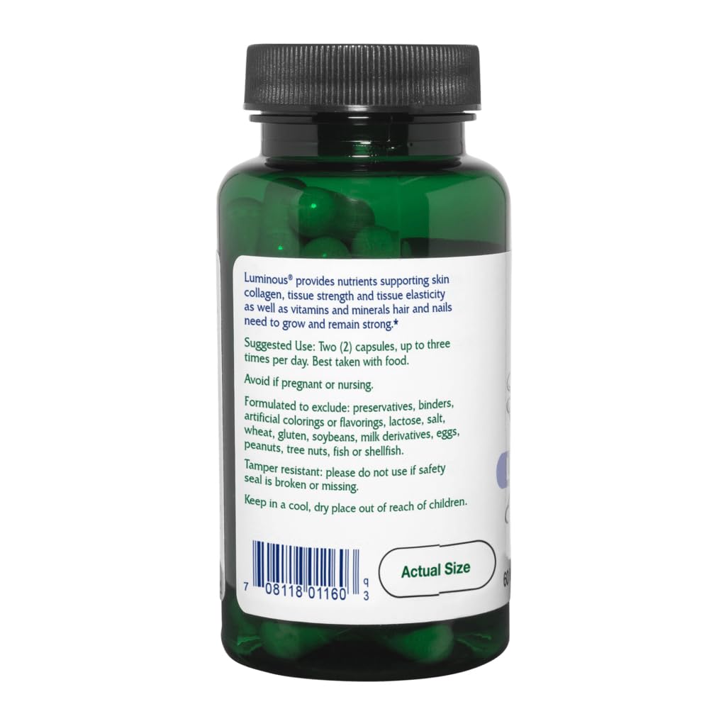 Hair Skin Nails Support Vegan Vitamins 60 Capsules