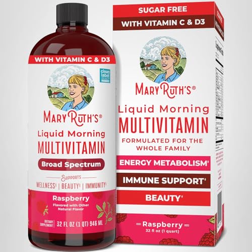 Liquid Daily Multivitamin | Women Men & Kids | Vegan Non-GMO | 32 Servings