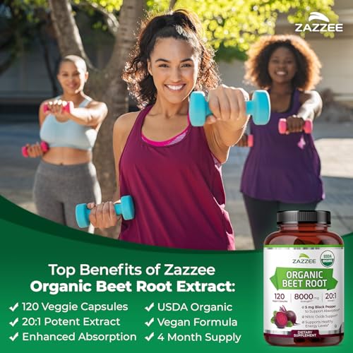 Beet Root Extract Capsules 20:1 for Nitric Oxide & Circulation Support