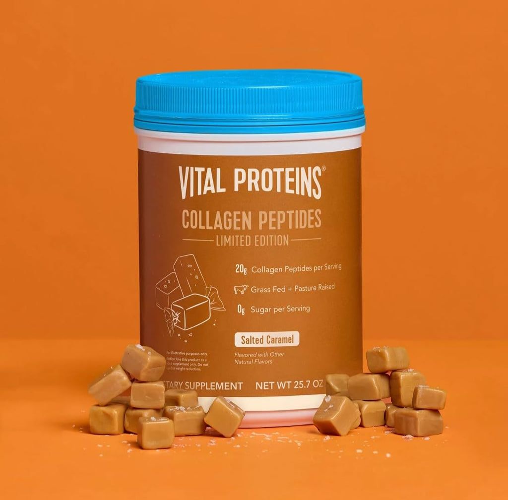 Salted Caramel Collagen Peptides Powder Skin Support 25.7oz