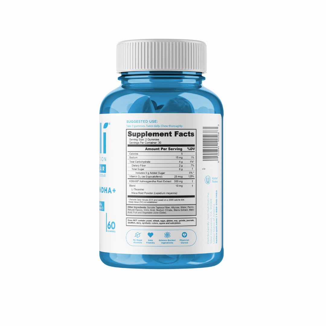 Ashwagandha Gummies KSM-66 for Stress, Mood & Relaxation Support Sugar Free