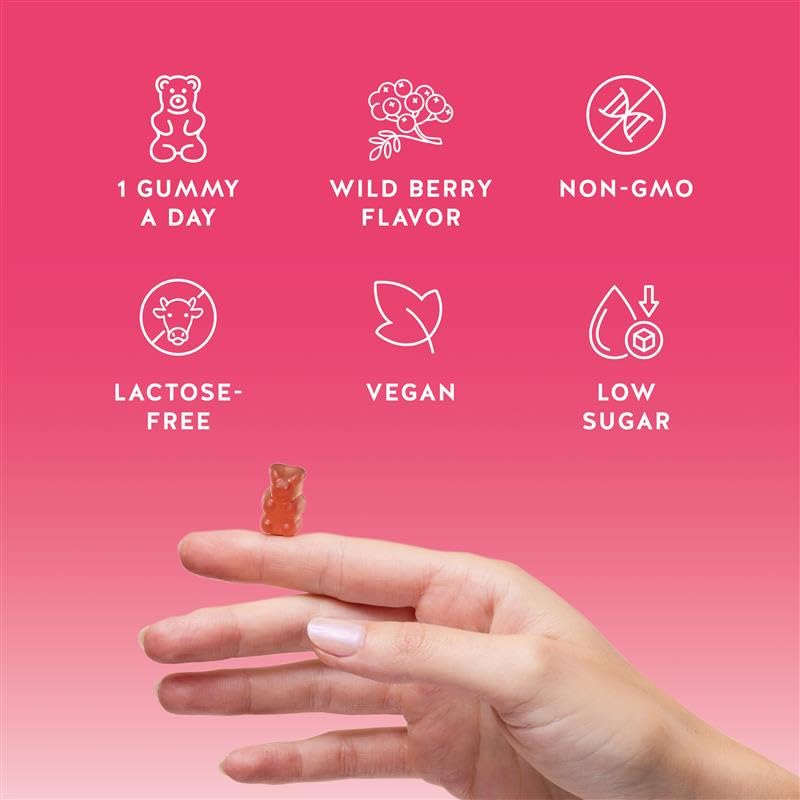 Biotin Gummies 5000mcg Hair Skin Nails Vitamin C E 90 Count