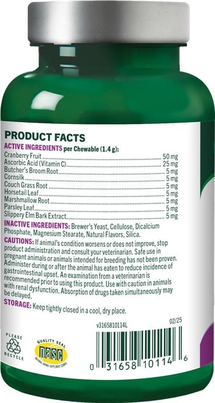 Urinary Tract Support Chewable Tablets for Cats – 60ct