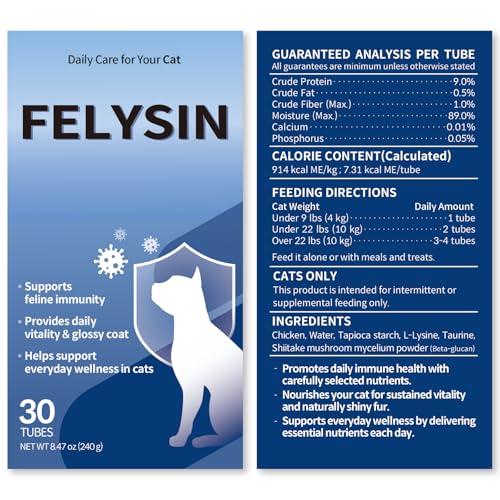 L-Lysine Lickable Immune Support Supplement for Cats – 30ct