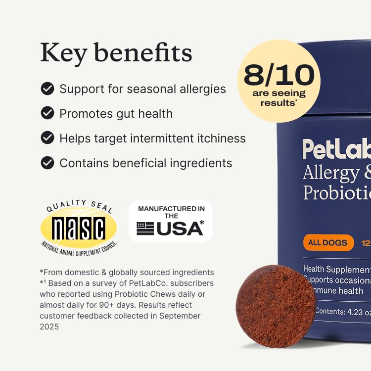 Allergy & Immune Probiotic Chews for Dogs – 30ct