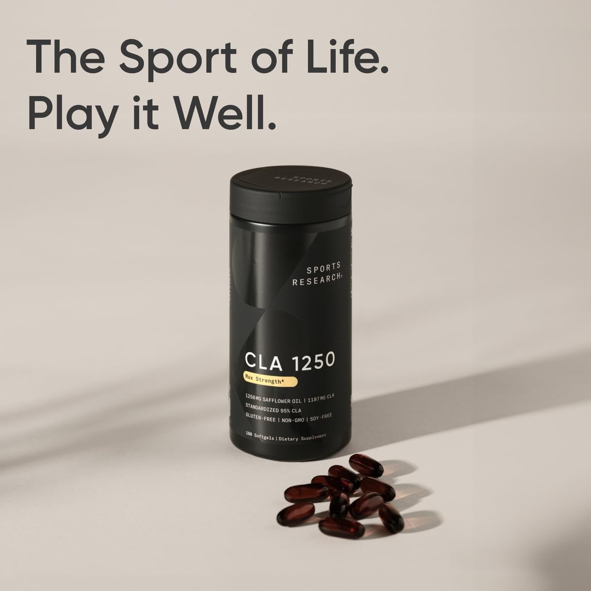 CLA 1250mg Softgels for Fat Metabolism & Lean Body Support 180 Ct