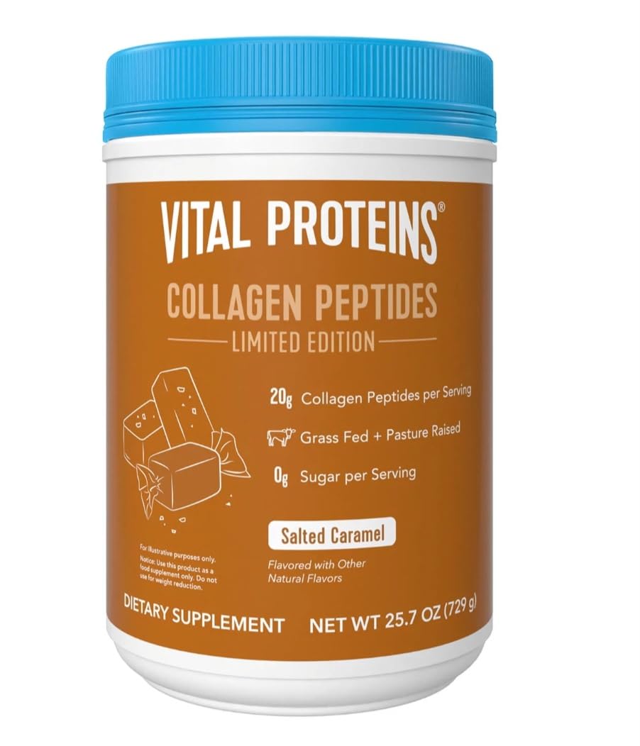 Salted Caramel Collagen Peptides Powder Skin Support 25.7oz