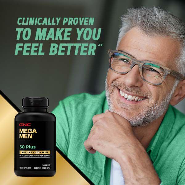 Men's 50+ Multivitamin – Antioxidants, Heart, Prostate & Circulatory Support, 120 Count