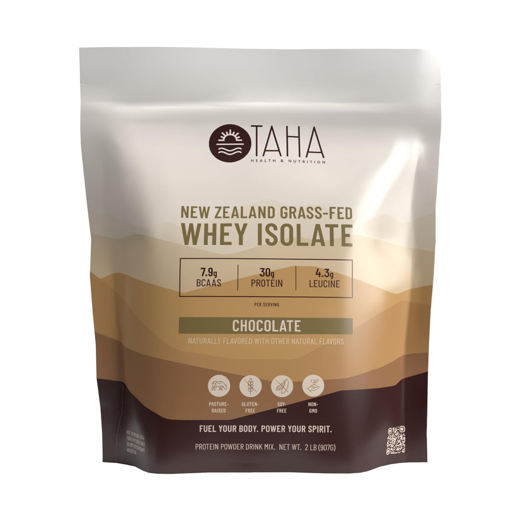 Chocolate Whey Protein Isolate 30g Grass-Fed 2lb
