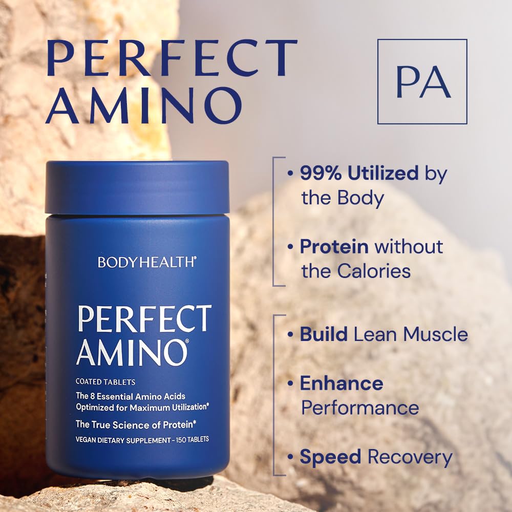 Essential Amino Acids Tablets with BCAAs – Muscle Recovery, 150 Count