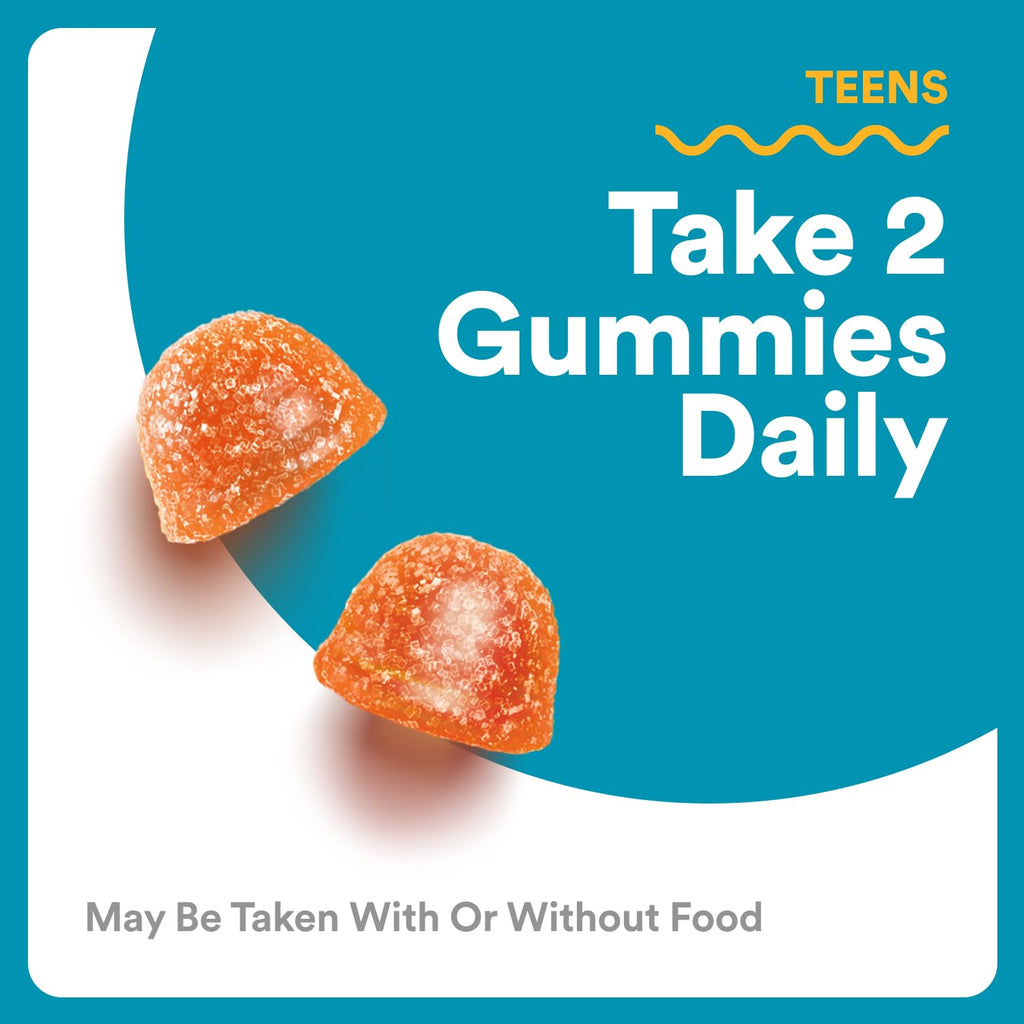 Teen Boys Multivitamin Gummies with Omega 3 DHA 60 Count