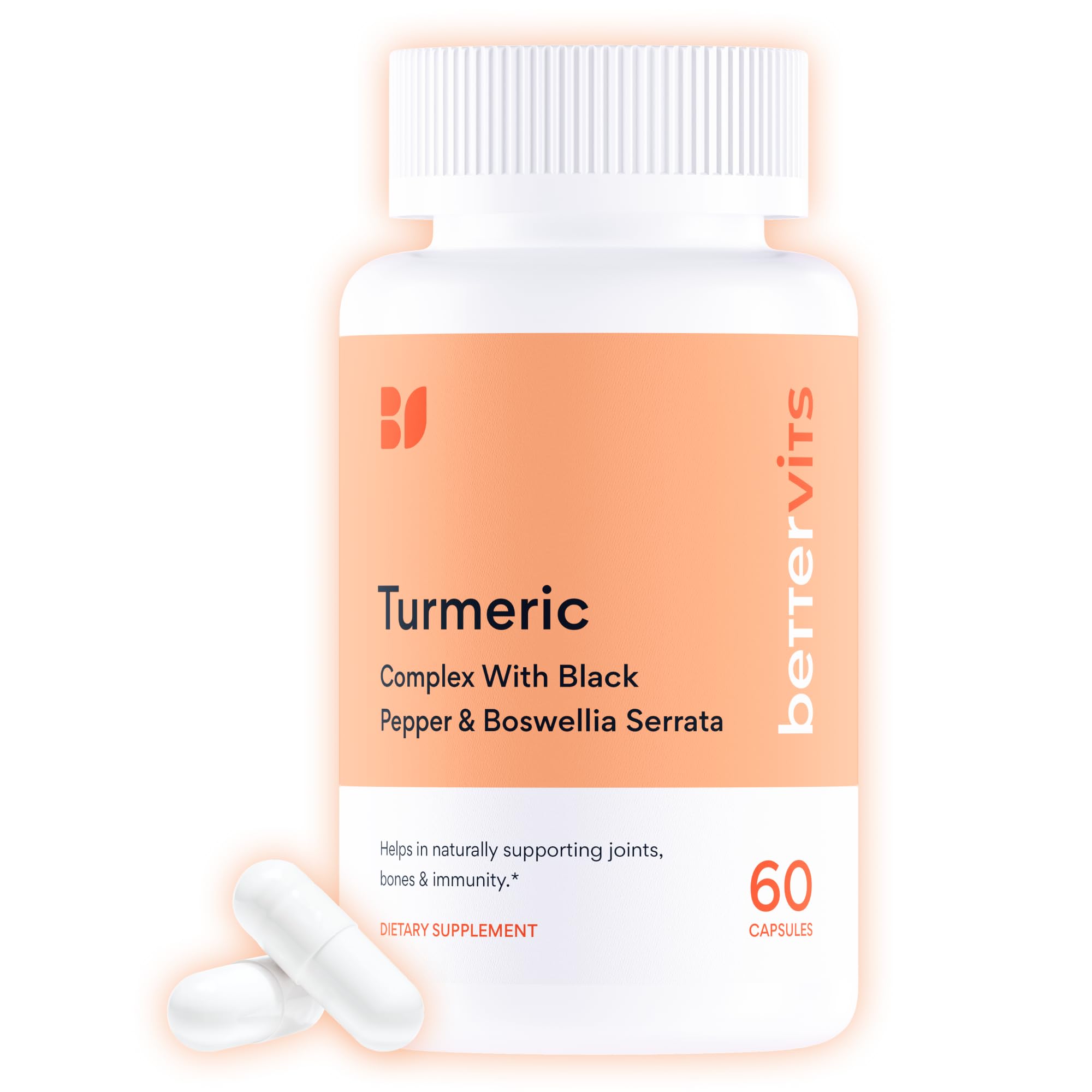 Turmeric Curcumin 1000mg Capsules with Black Pepper & Boswellia for Joint Support