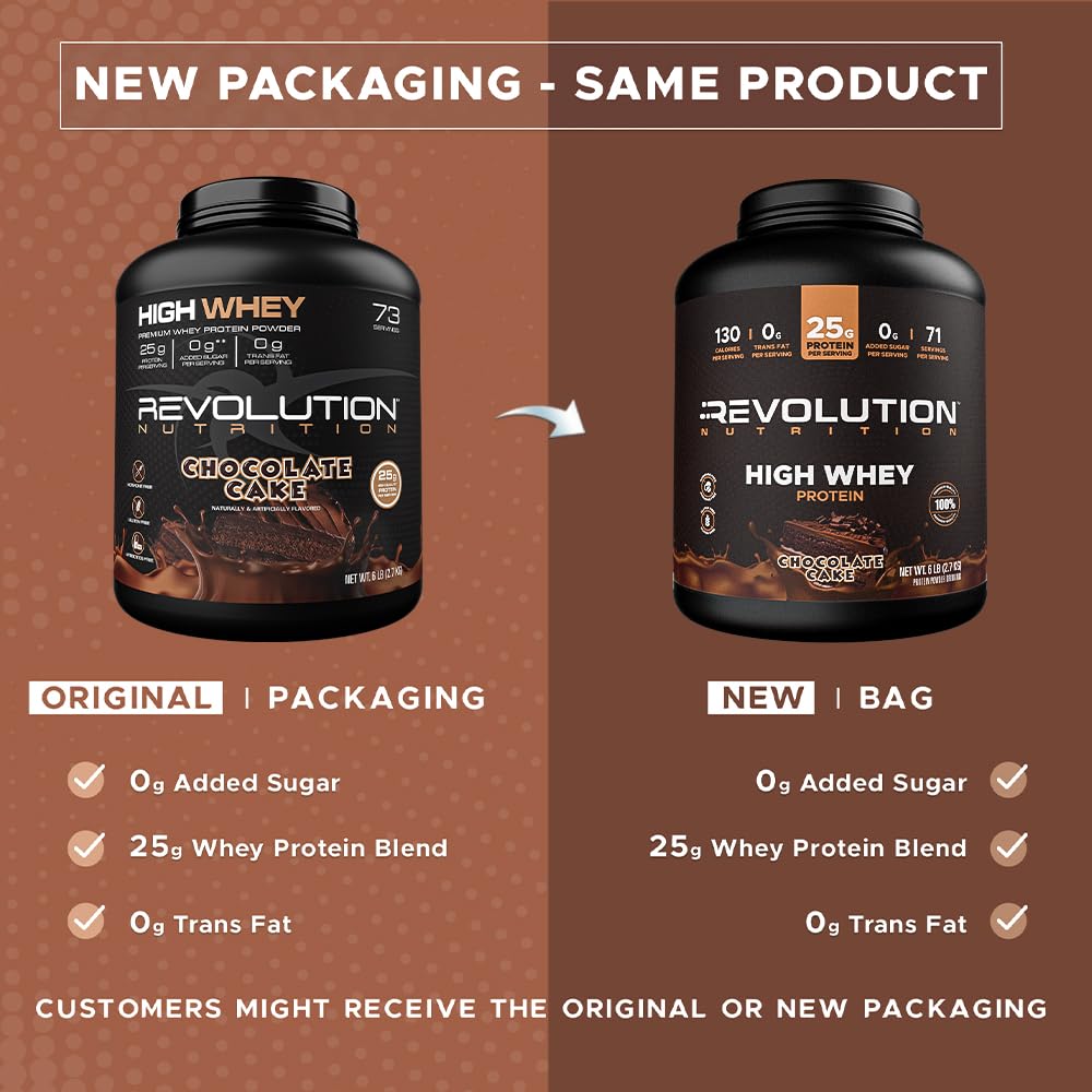 Whey Protein Isolate Chocolate Cake 25g Protein 6 lb