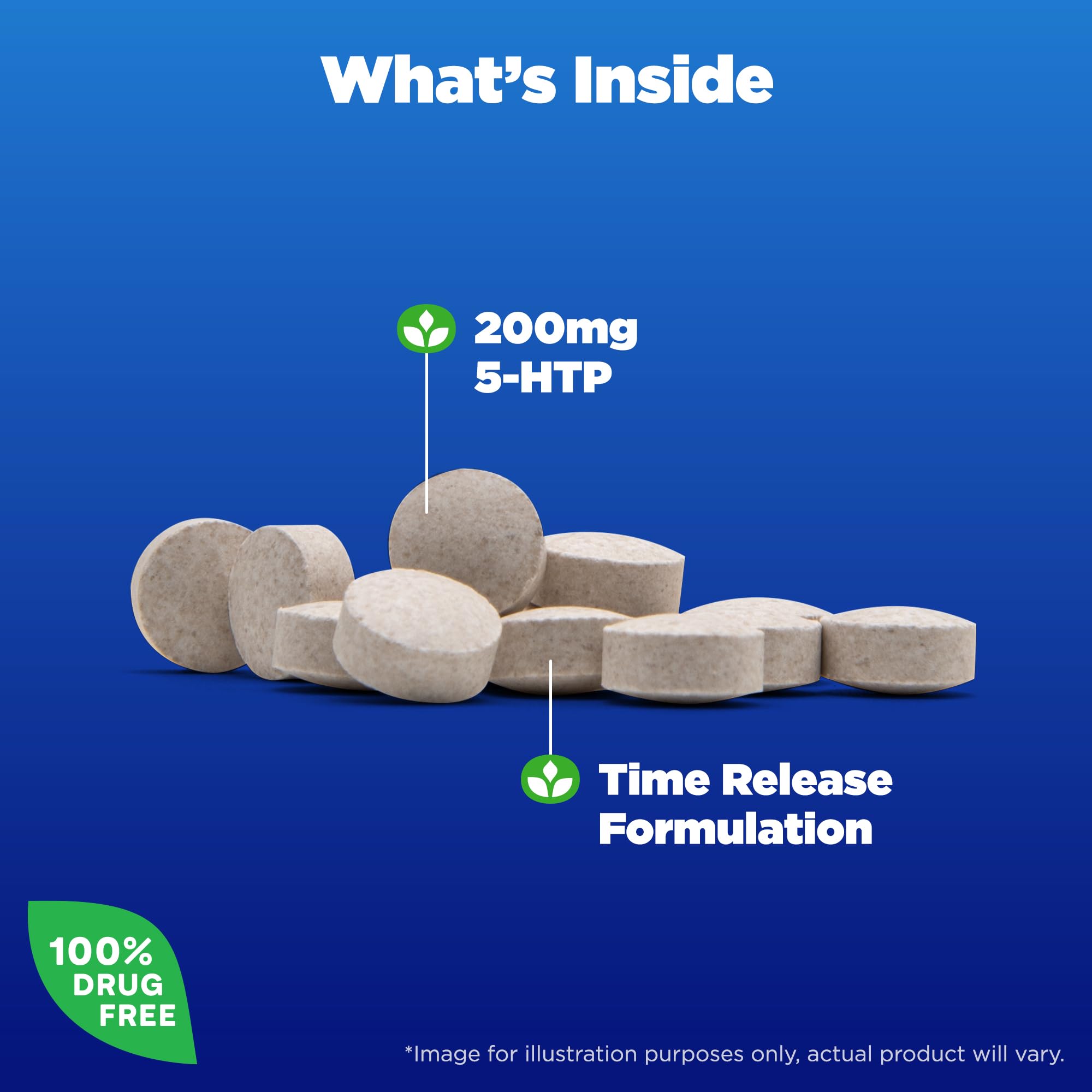 5-HTP 200mg Time Release – Mood Support, 60 Tablets