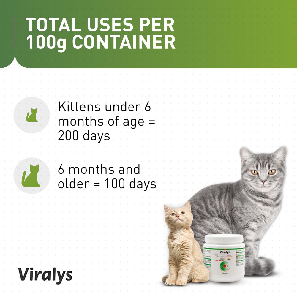 L-Lysine Daily Powder for Cats & Kittens – Fish Flavor 100g
