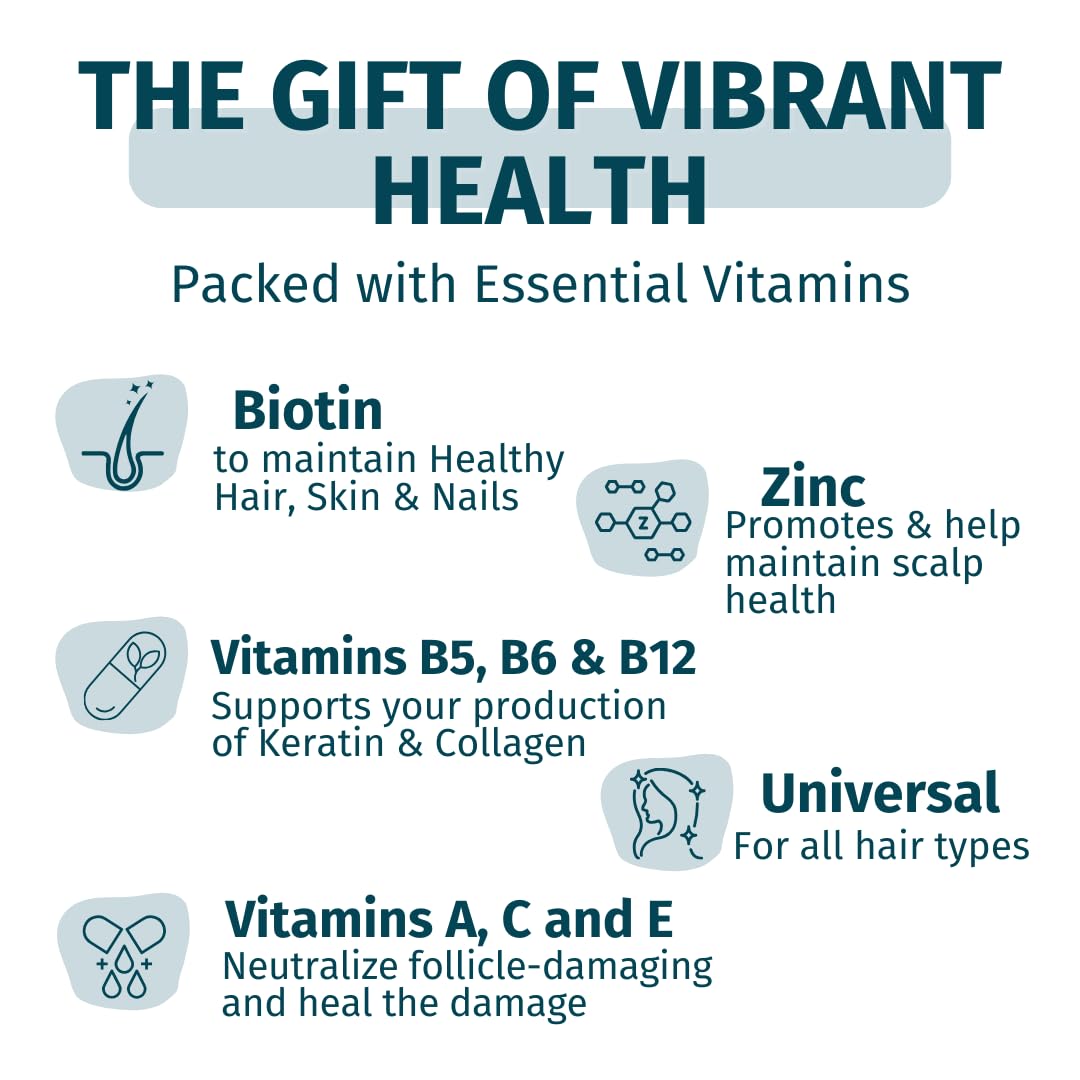 Hair Skin Nails Gummies Biotin Vegan Growth Support