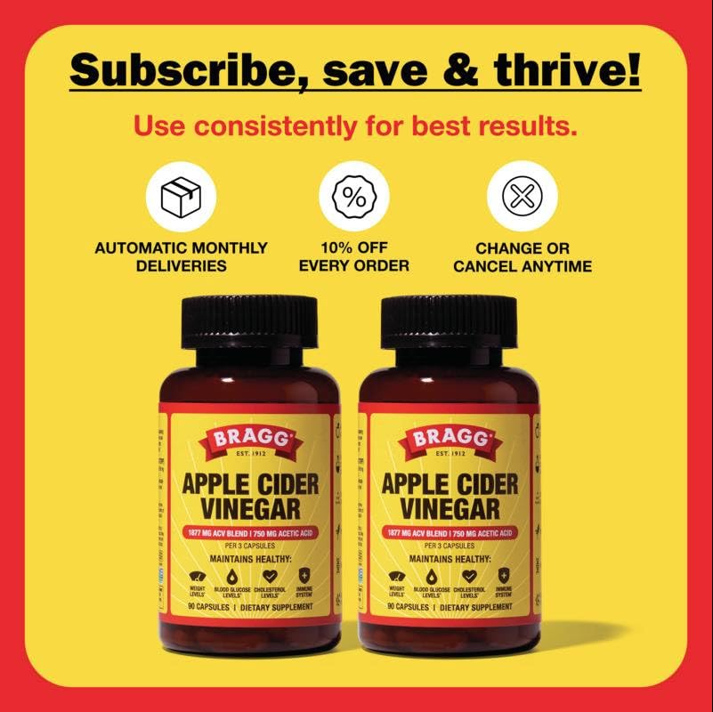 Apple Cider Vinegar Capsules with Vitamin D & Zinc for Immune Support
