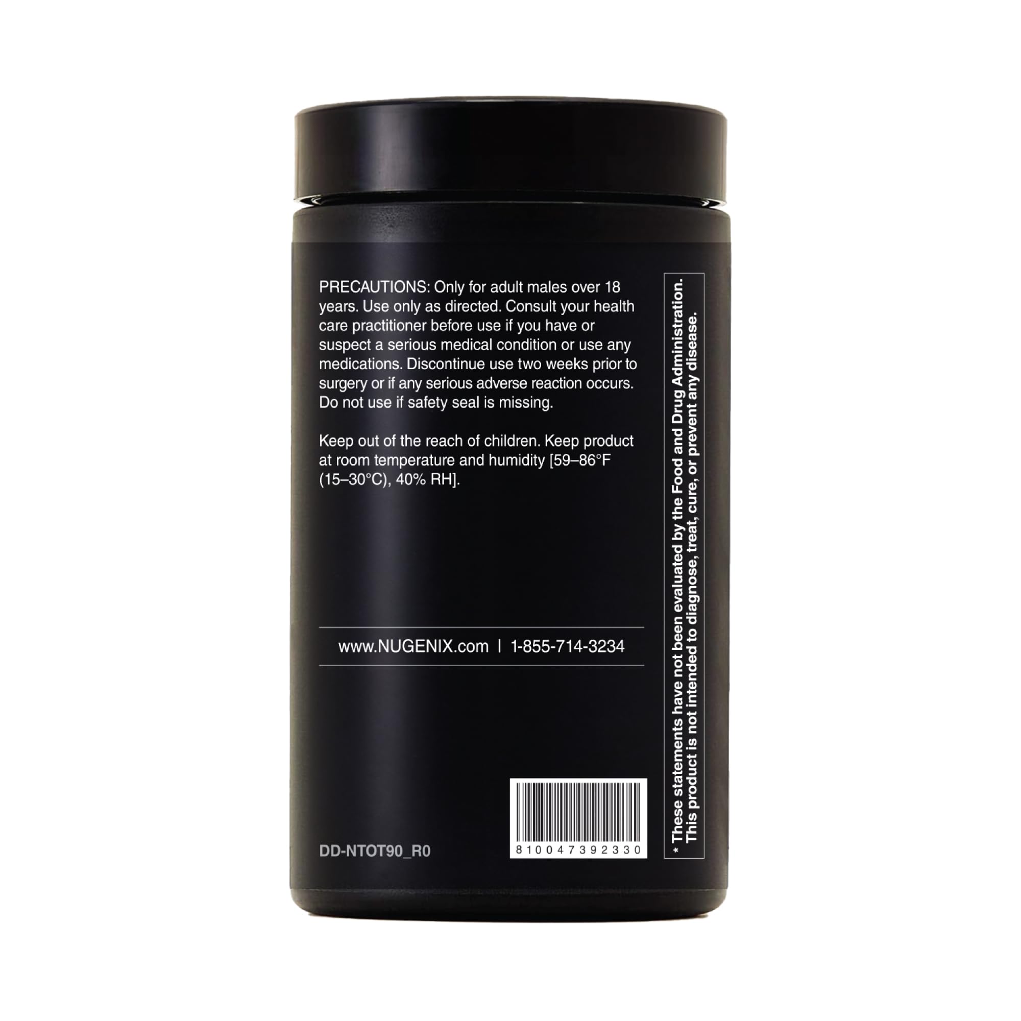Testosterone & Nitric Oxide Booster for Men – Energy & Performance, 90 Ct