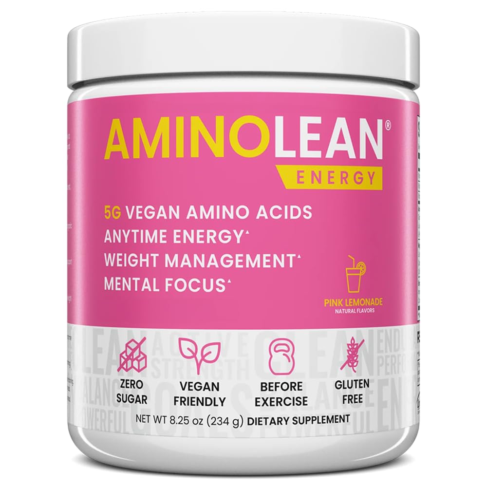 Amino Pre Workout Powder with BCAA & Caffeine – Energy, 30 Servings