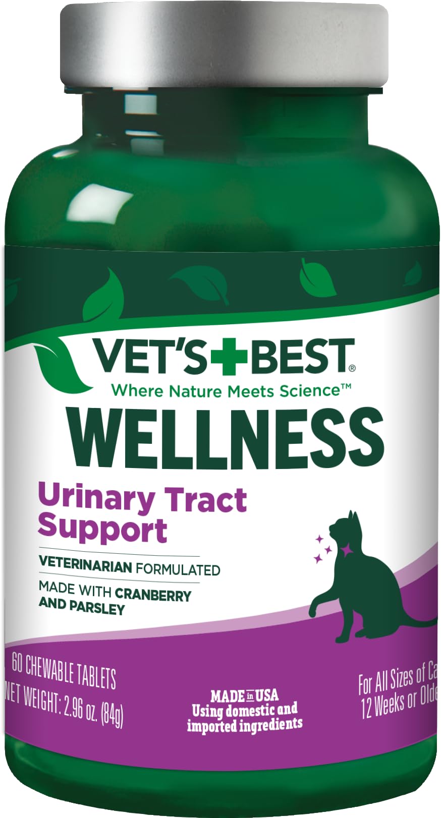 Urinary Tract Support Chewable Tablets for Cats – 60ct