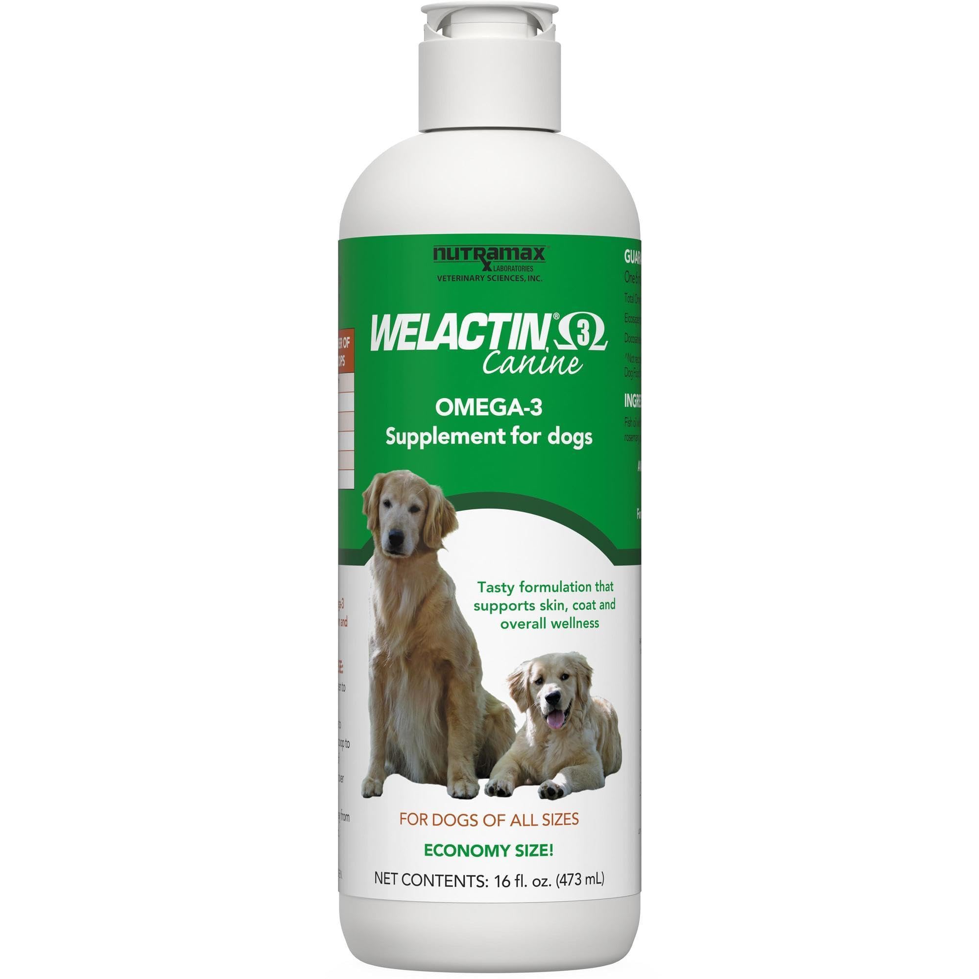 Omega-3 Fish Oil Liquid for Dogs – Skin, Coat & Joint Support 16oz