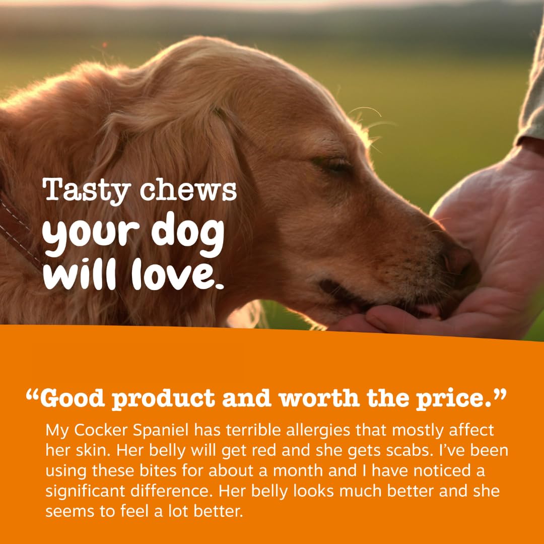 Allergy Relief Probiotic Chews for Dogs – Itchy Skin & Ears 90ct