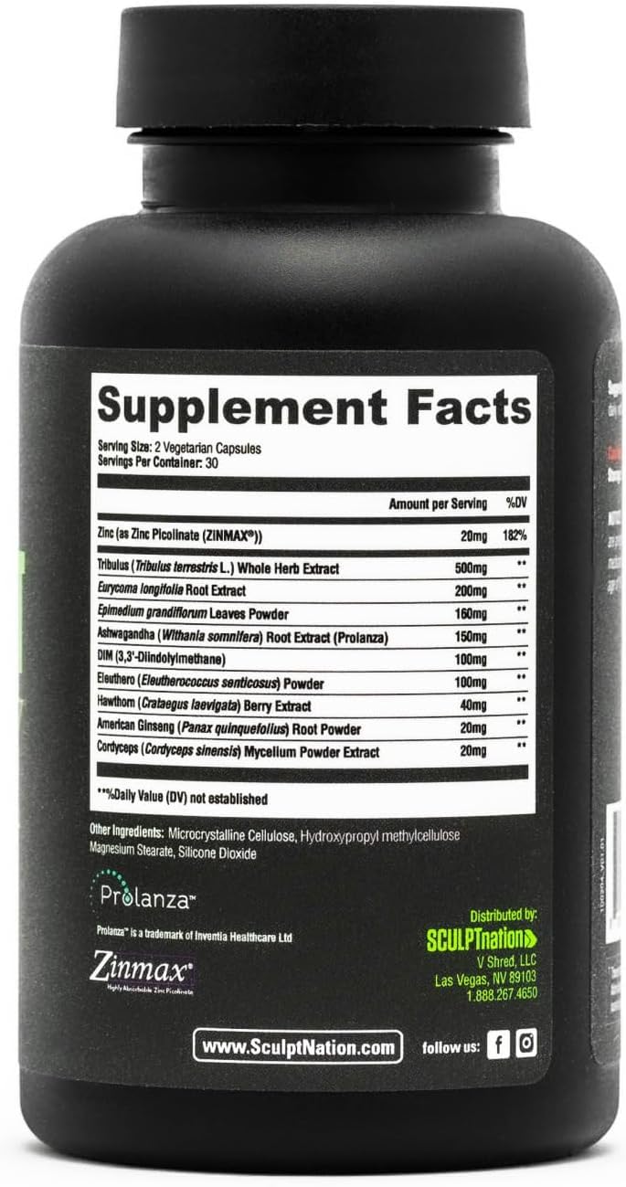 Tribulus Terrestris with Ashwagandha – Testosterone Support, 120 Ct