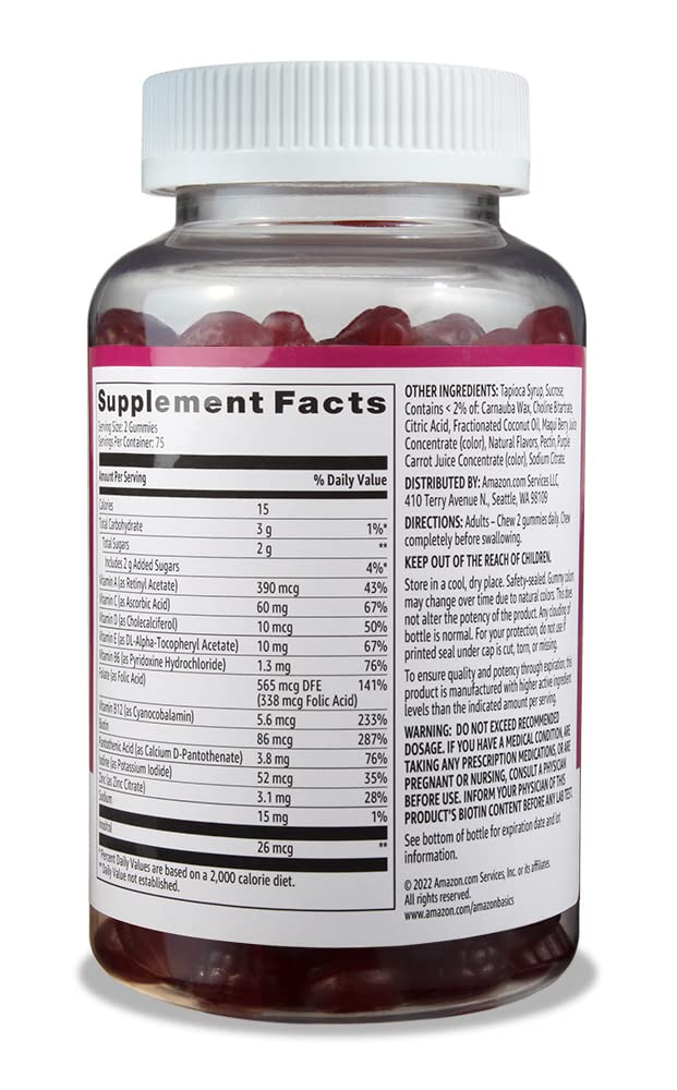 Adult Multivitamin Gummies Berry Cherry 150 Count
