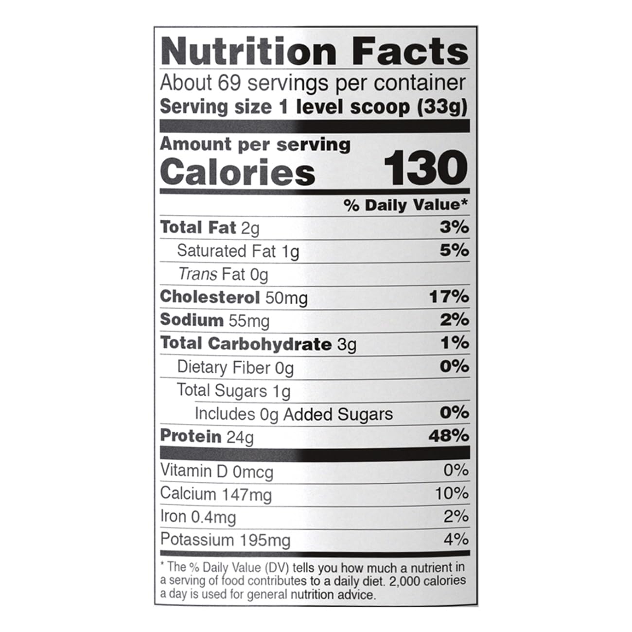 Unflavored Whey Protein Concentrate 24g Protein 5 lb