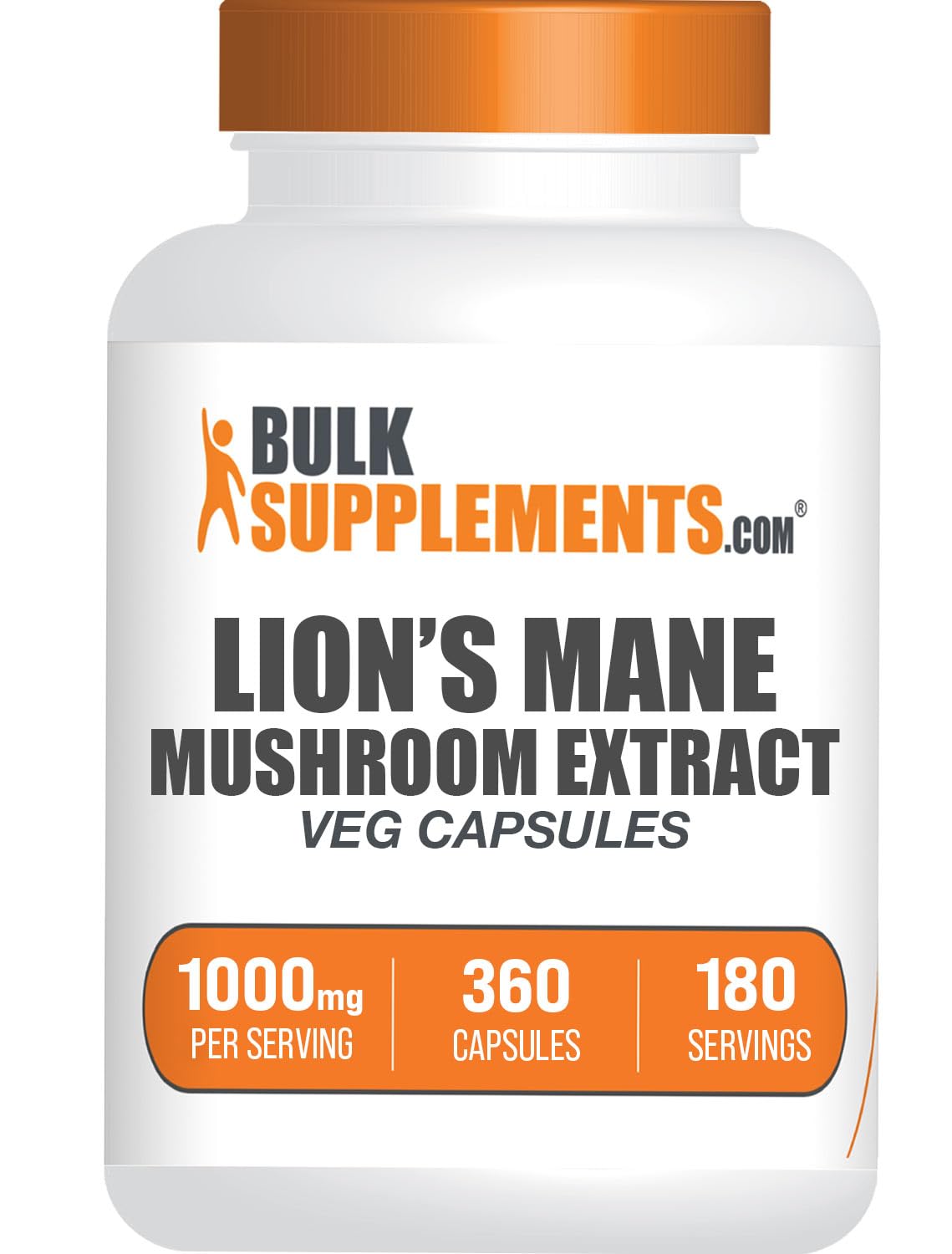 Lion’s Mane Mushroom Extract Capsules for Memory, Focus & Brain Support 1000mg